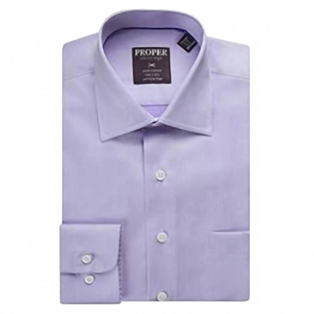 NEW PROPER SPORT men's cotton wrinkle free dress shirt in lavender
